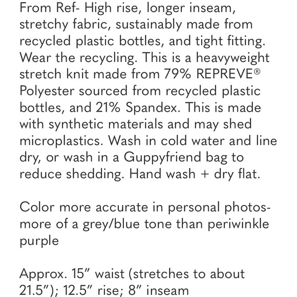 Reformation Ecomove High Rise 7" Bike Short Porcelain Blue/White Floral, XL, NWT - Picture 9 of 9